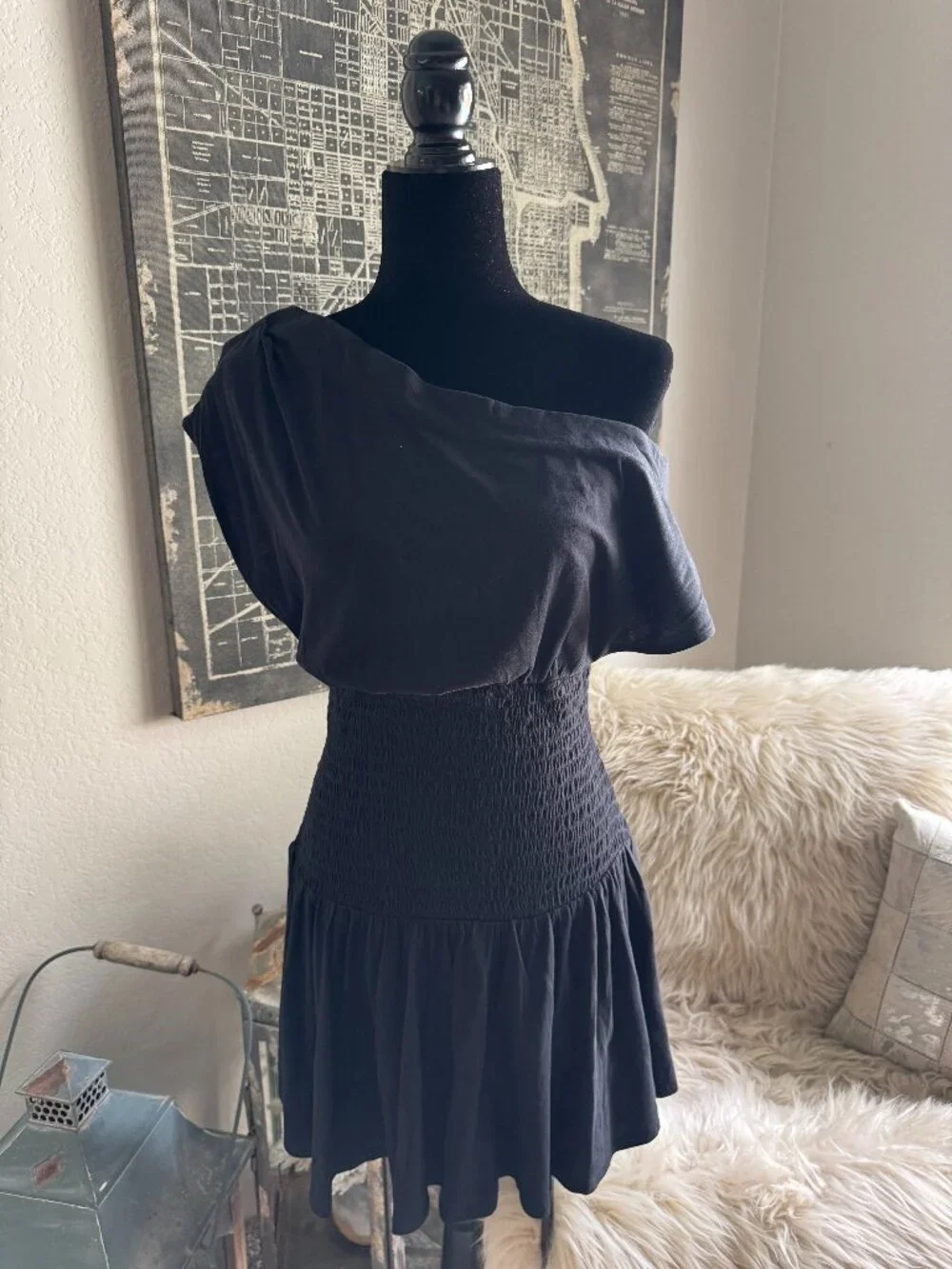Size S - 100% Cotton Free People Free-est Off the Shoulder Dress w/Smocked Waist